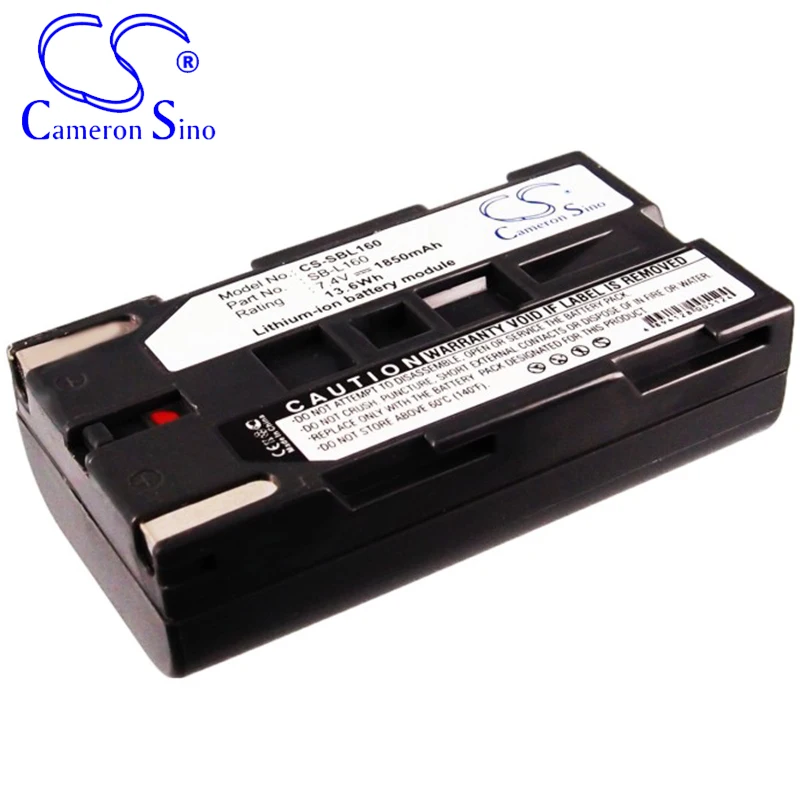 CameronSino Battery for Samsung SCL810 SCL860 SCL870 SCL901 SCL903 SCL906 SCL907 SCW80 SCW87 fits Medion SB-L160 camera battery