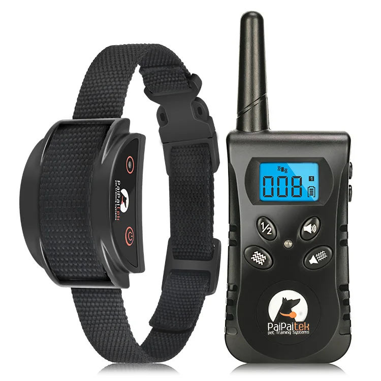 No Shock Dog Training Collar No Prongs Waterproof Humane Vibration Collar for Dogs Rechargeable Up to 1600Ft Remote Range