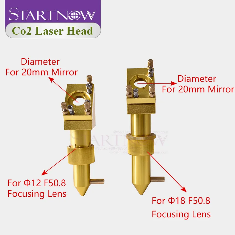 Startnow CO2 Laser Kit Base Components Laser Head Set Lens Mirror Fixture Mount Holder For CNC 2030 Engraver Machine Spare Part