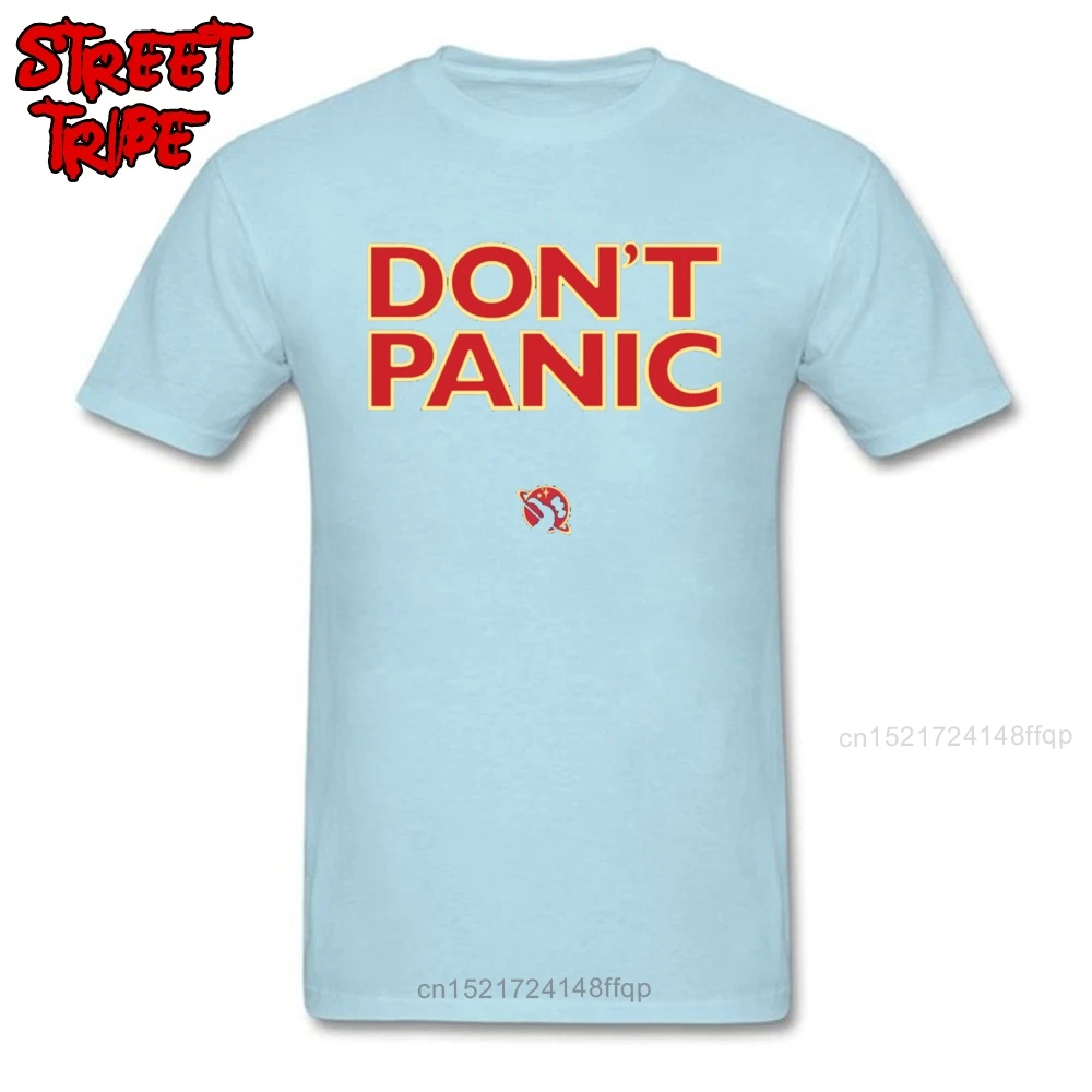 Don\'t Panic T Shirt Space X Birthday T-shirts for Men Cotton Summer Tops TShirt Street Tees Letter Fashion Elon Musk Streetwear