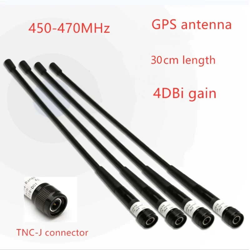 in stock! 450-470MHz GPS antenna 4DBi high gain TNC-J interface 30cm length for South Kolida Hi-target S82 GPS RTK radio station