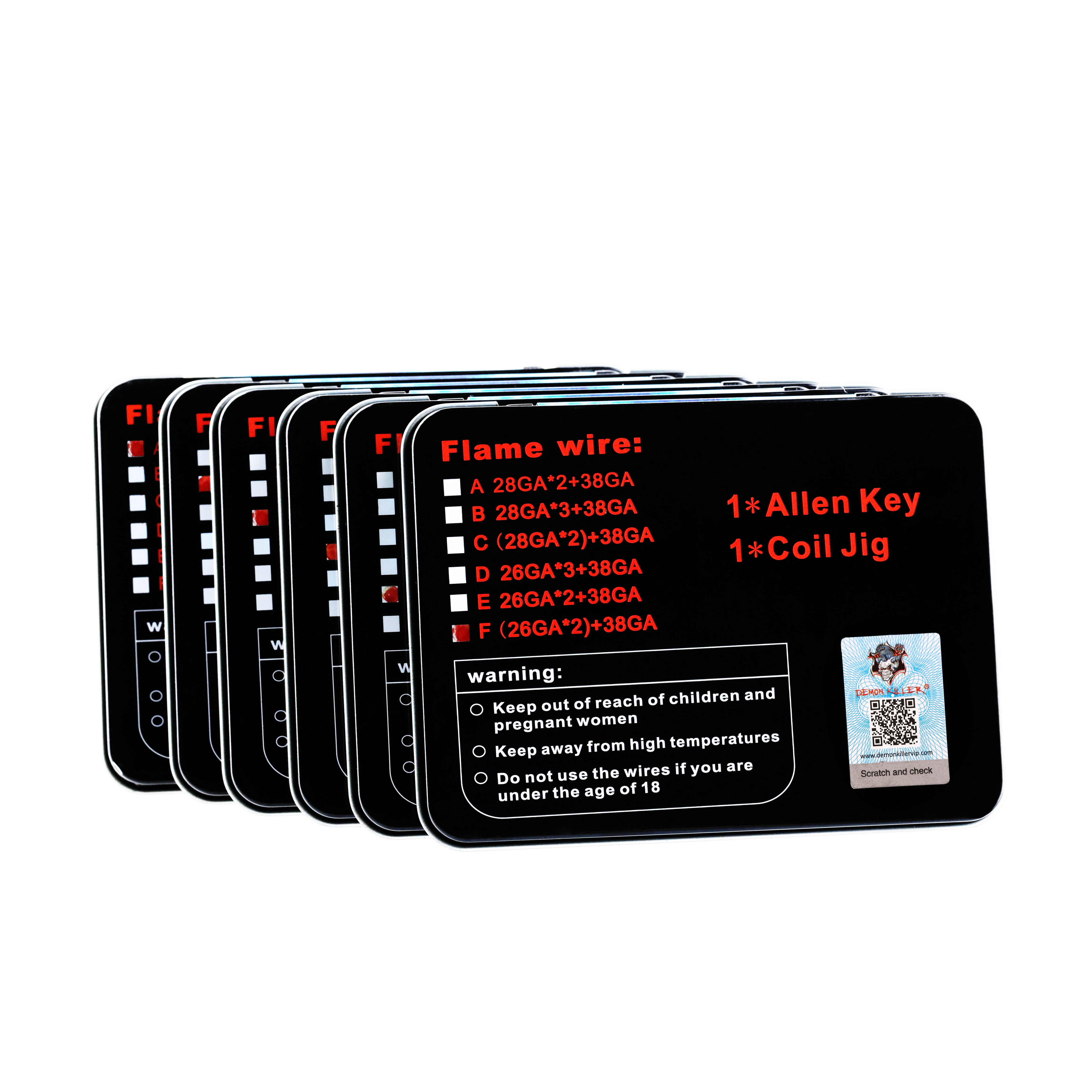 Demon Killer Flame Heating Wire 10Ft Ni80/SS316L Material E Electronic Cigarette for Vape Prebuilt Premade Coil Vaper Accessory