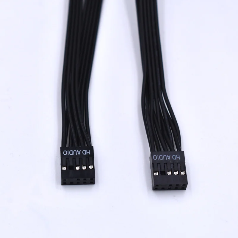 30CM 50CM 24AWG Motherboard HD Audio 9Pin FeMale to Female Extension Cable