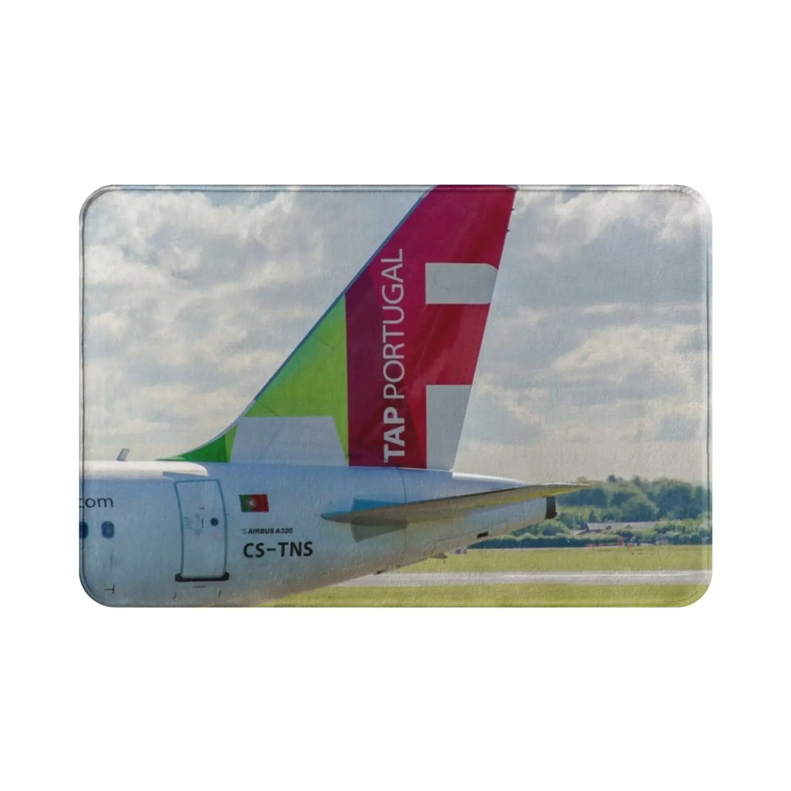 Air Portugal ( Tap ) Airbus A320 Tail Livery Carpet Mat Rug Cushion Soft A320 Air Airbus Airplane Airport American