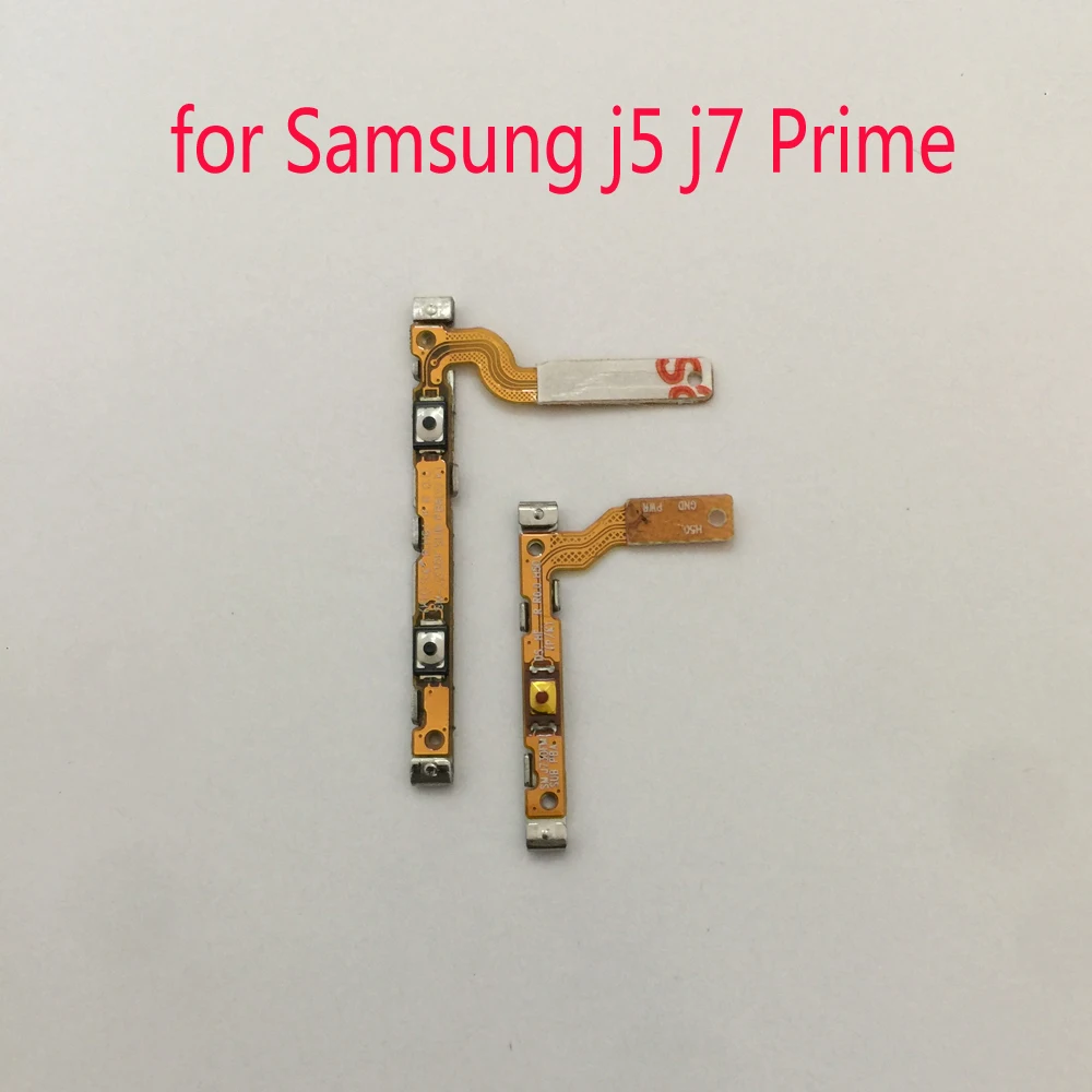 Power Volume Flex Cable For Samsung J5 J7 Prime Galaxy G570 G570F G610 G610F Phone Housing Side Push Key Button Flex