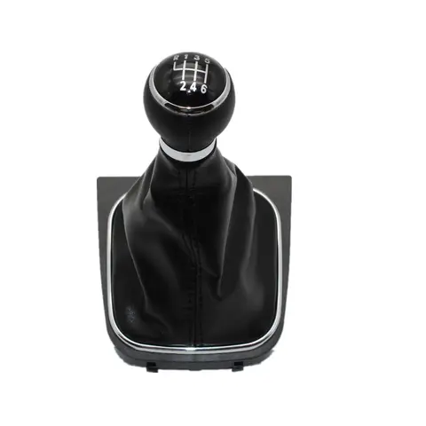 VW Scirocco 2009 2010 2011 2012 2013 2014 Car-Stying 6 단 자동차 기어 스틱 레벨 시프트 노브 (가죽 부츠 포함)