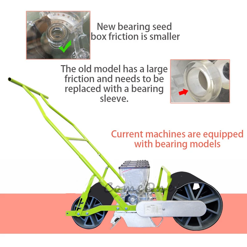 2 Row Hand Push Vegetable Planter Seeder Small Multifunctional Agricultural Precision Seeding Machine