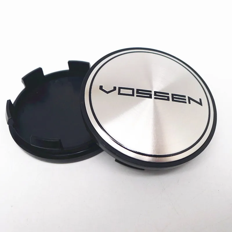 4pcs 65mm 59mm Vossen Car Wheel Center Hub Cap Cover Vossen Emblem Badge Sticker Auto Styling Accessories