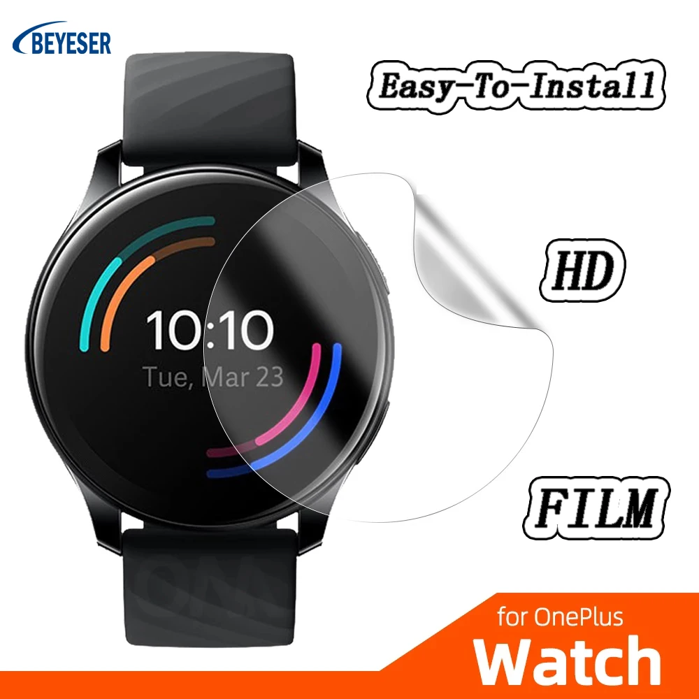 2/4pc HD Ultra-Thin Easy-To-Install Watch Screen Protector Soft Hydrogel Film For One Plus Smart Watch Accessories (Non-Glass)