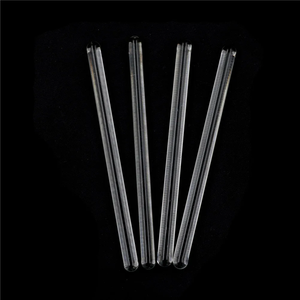 4pcs Glass Stirring Rod For Lab Use Stiring Stirrer Laboratory Transparent School Glass Buret Mixer 6*100mm