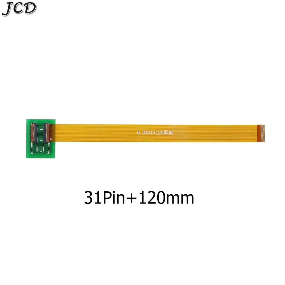 JCD 31 Pin to 31Pin 0.3mm Pitch Extension Connector Adapter length 28-350mm 60mm 120mm 100mm with FFC FPC Flexible Flat Cable