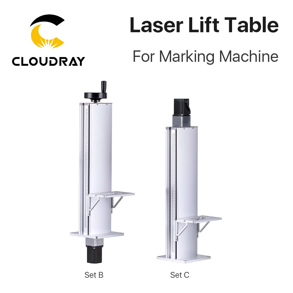 Cloudray Laser Marking Machine Lift Table Z Axis Lifting Table Height 500 & 800mm with Motor Control for Laser Marking Machine