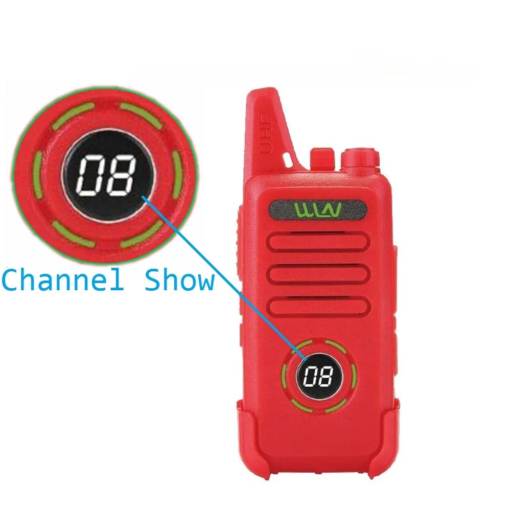 Imagem -02 - Wln Kd-c1 Plus Mini Walkie Talkie Uhf 400470 Mhz com 16 Canais de Rádio em Dois Sentidos fm Transceptor Kd-c1 Mais Peças