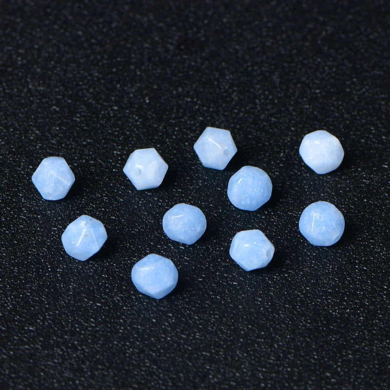 4A Natural Aquamarine Crystal Single Bead DIY Beads Jewelry Making