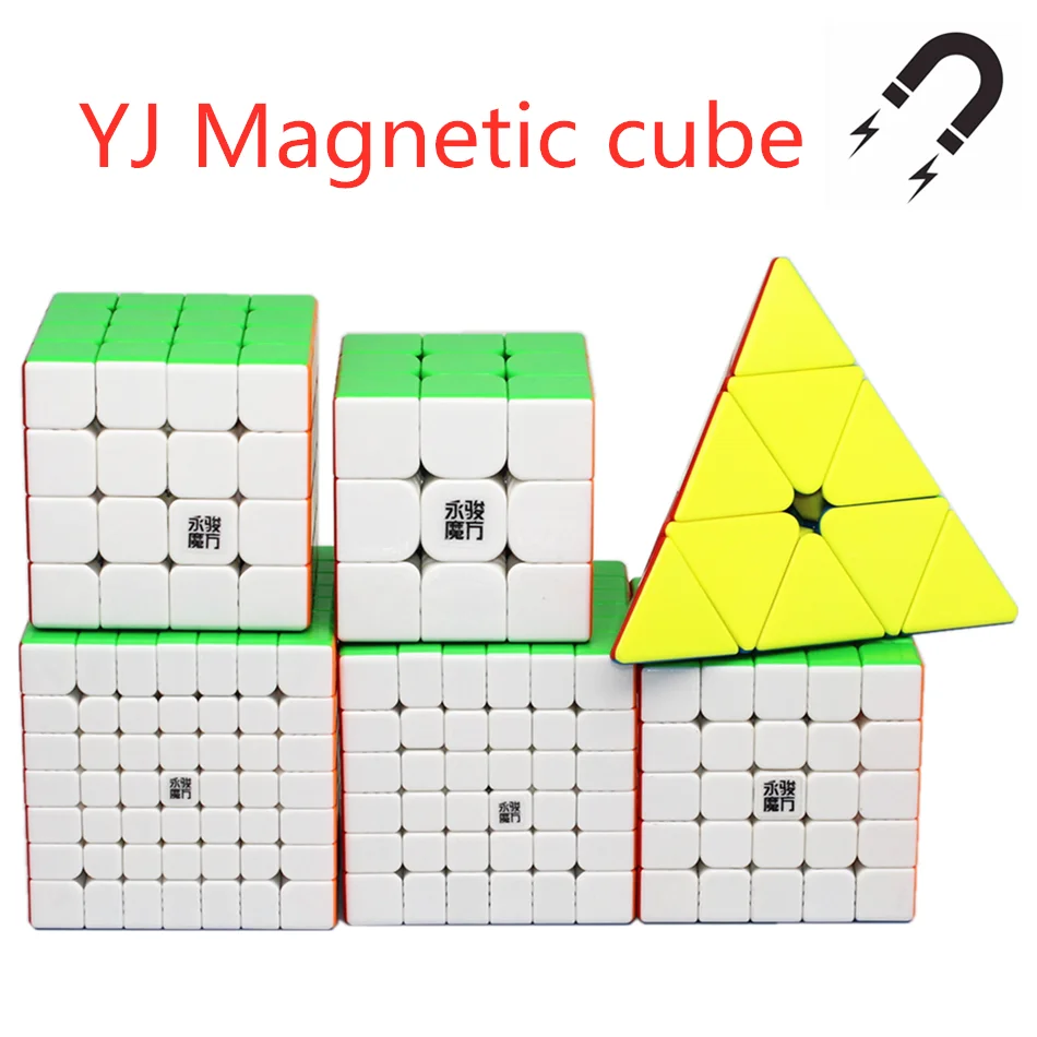 

Yj V2M 7x7x7 Magnetic Magic Speed Cube 3x3 4x4 5x5 6x6 cubo magico professional Magnets Puzzle magic cubes Educational Toys