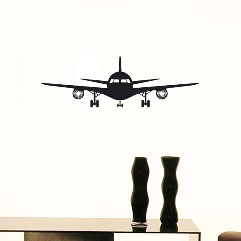 Airplane Wall Decal Nursery Wall Sticker Boys Kids Children Room Decoration Home Decor Removable Wall Art Murals