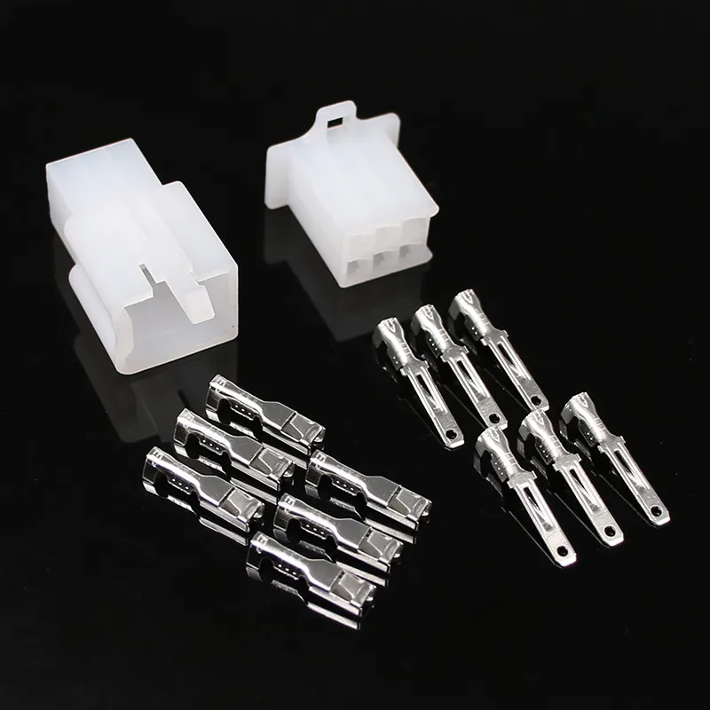 10set/lot 2.8mm 1/2/3/4/6/9/12 pin Automotive 2.8 Electrical wire Connector Male Female cable terminals for Motorcycle ebike car