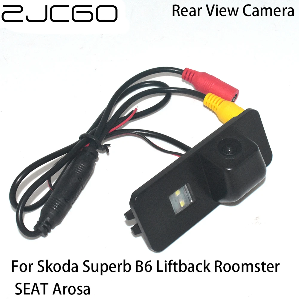 ZJCGO Car Rear View Reverse Back Up Parking Camera for Skoda Superb B6 Liftback Roomster SEAT Arosa