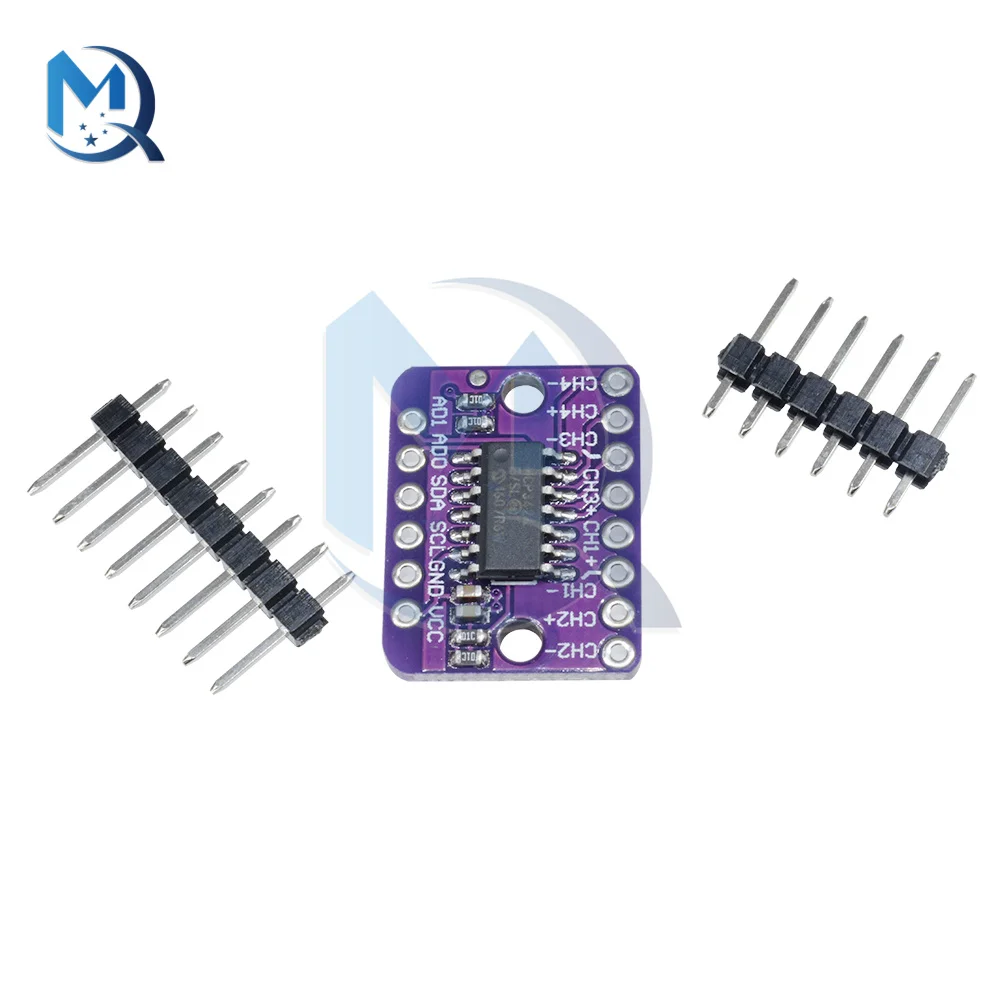 MCP3424 ADC Delta-sigma Analog-to-Digital Converter Low Noise High Accuracy 18 bits IIC I2C Interface For Arduino Raspberry Pi