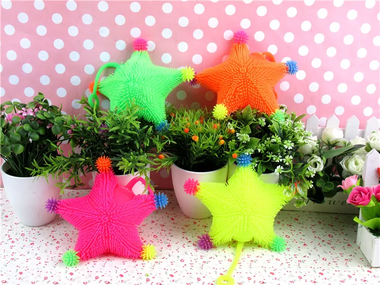Jouets émettants de lumière petites étoiles, jouet de décompression de triche pour cinq enfants, vente dans la balle, 2021