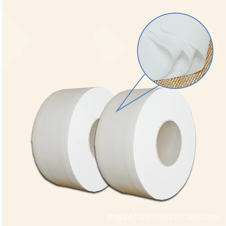 

2 rolls Three Layer Disposable Wood Pulp Soft Napkin Paper Towel Toilet Tissues is delicate and smooth hotal paper toilet paper