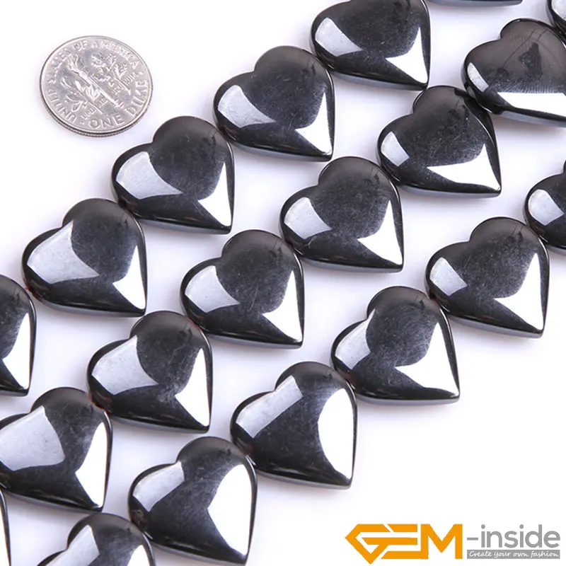 Natural Non-Magnetic Hematite Love Bead For Jewelry Making Strand 15 Inch DIY Jewelry Accessorries Loose Spacer Bead For Gifts