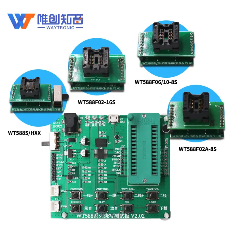 WT588 Series Voice Chip Module IC Programming Socket/test Stand/downloader/programming Tool