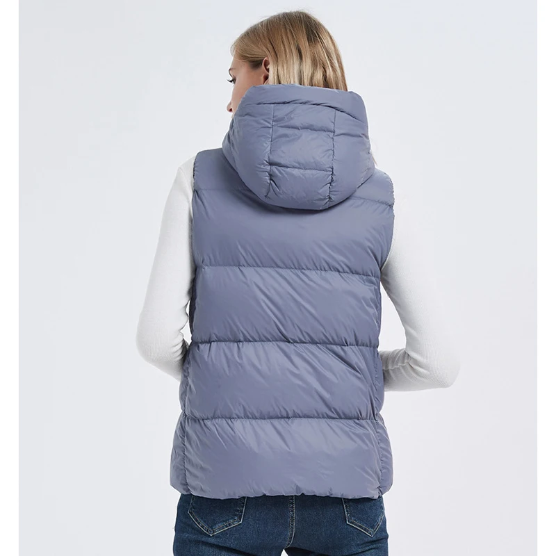 SEDUTMO – gilet en duvet de canard pour femme, épais, à capuche, court, bouffant, Slim, basique, grande taille 3XL, collection automne hiver, ED1671