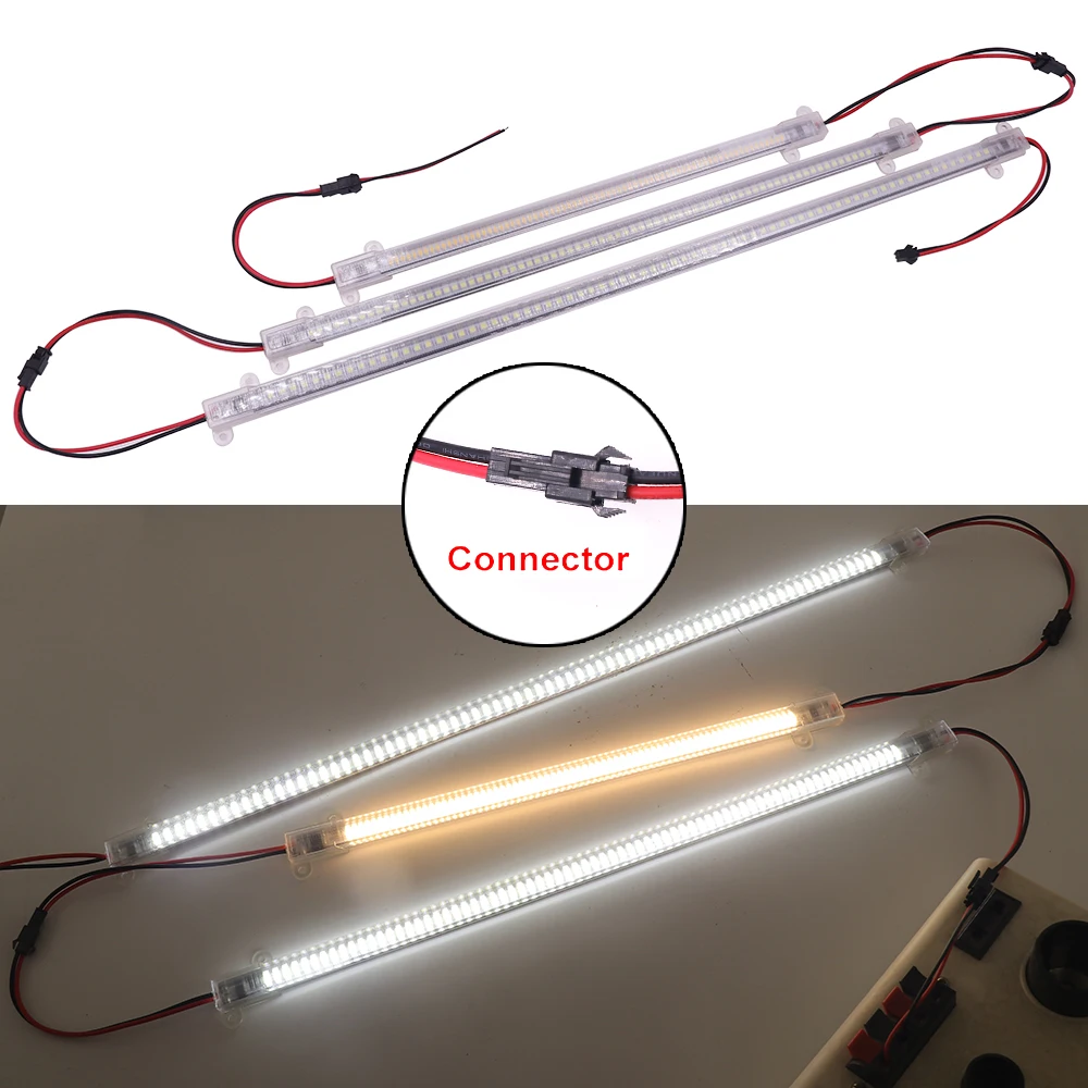 Lâmpada fluorescente do tubo do projector, tiras rígidas LED, barra de luz super brilhante, cozinha sob armários, 30 cm, 40 cm, 50cm, 72LEDs, 220V