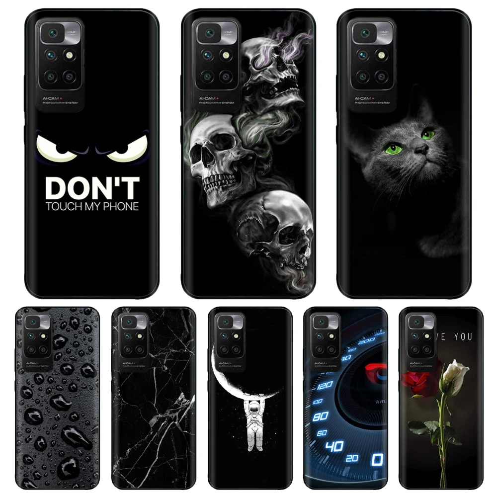 Redmi 10 Xiaomi Redmi 10 Case For Redmi 10 프라임 범퍼 6.5 인치 Soft TPU 실리콘 커버 for redmi 10 케이스 대리석 뒷면 커버 