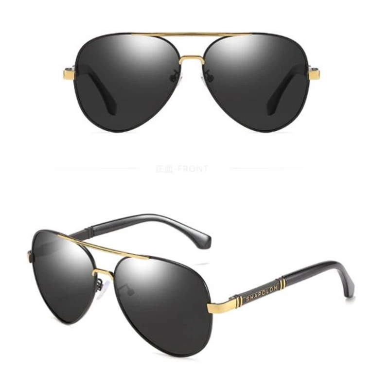 

2023 new polarized sunglasses for men Sun visor with metal frame Fishing trip driving anti-glare glasses