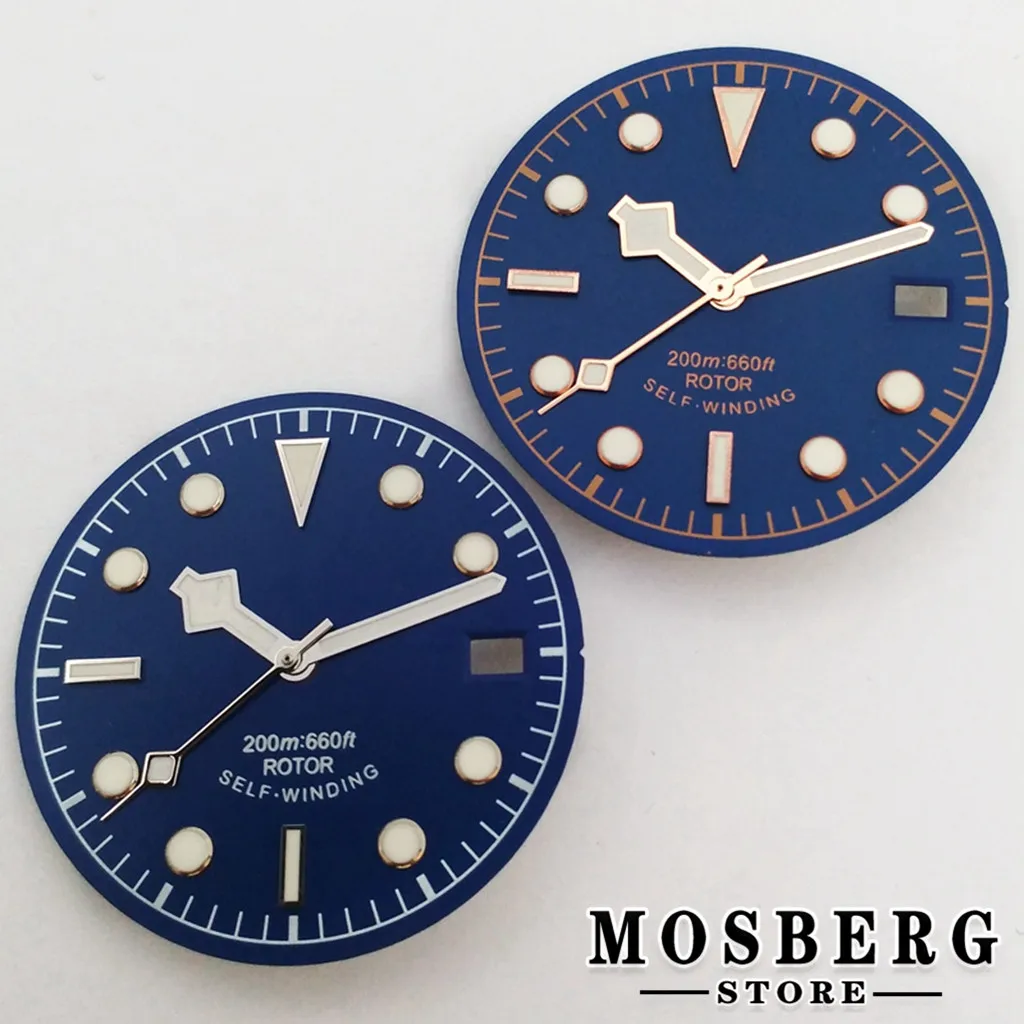 30.5mm Sterile Luminous Watch Dial Watch Hands With Date Window For NH35 NH36 ETA2824 2836 Miyota8215 8205 821A DG2813 Movement