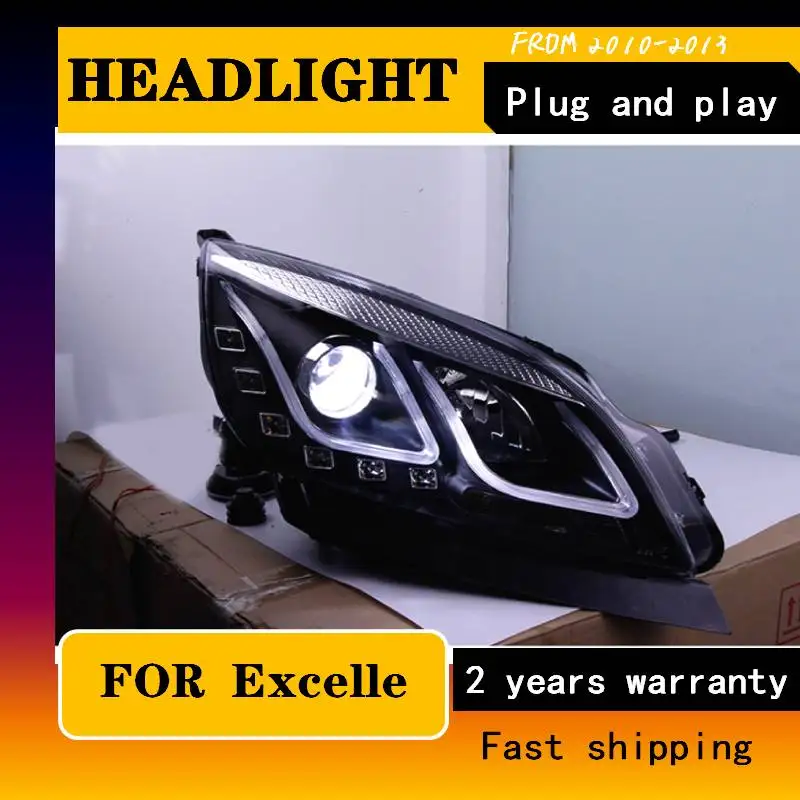 สำหรับ Buick Excelle GT ไฟหน้า2010-2013สำหรับ Excelle GT Led ไฟหน้า Led Drl โคมไฟ H7 Hid Bi-Xenon เลนส์