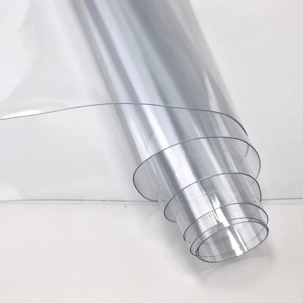 50x120cm Roll Clear Ultra-Transparent PVC Fabric Soft Glass Cloth Waterproof For DIY Craft Decor Protective PV105