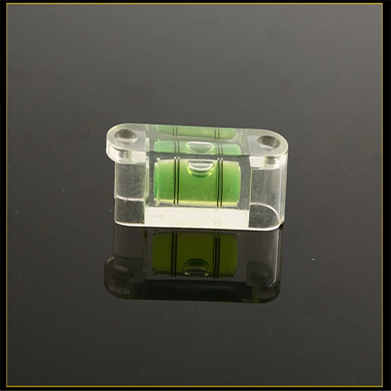 High Precision Square Spirit Level with Mounting Holes Green Bullseye Bubble Inclinometer Horizontal Bubble Ruler Leveling Shelf