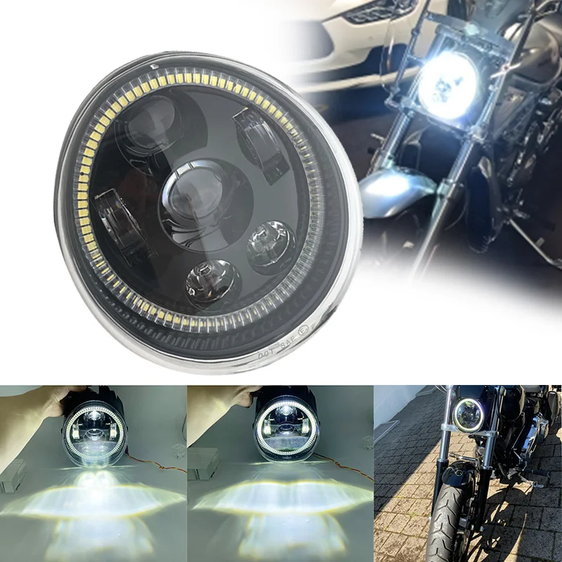 

2021 New LED DRL HEADLIGHT Motorcycle Halo Ring Headlight For V Rod VROD VRSCA VRSC V-Rod Muscle, Screamin' Eagle CVO V-Rod