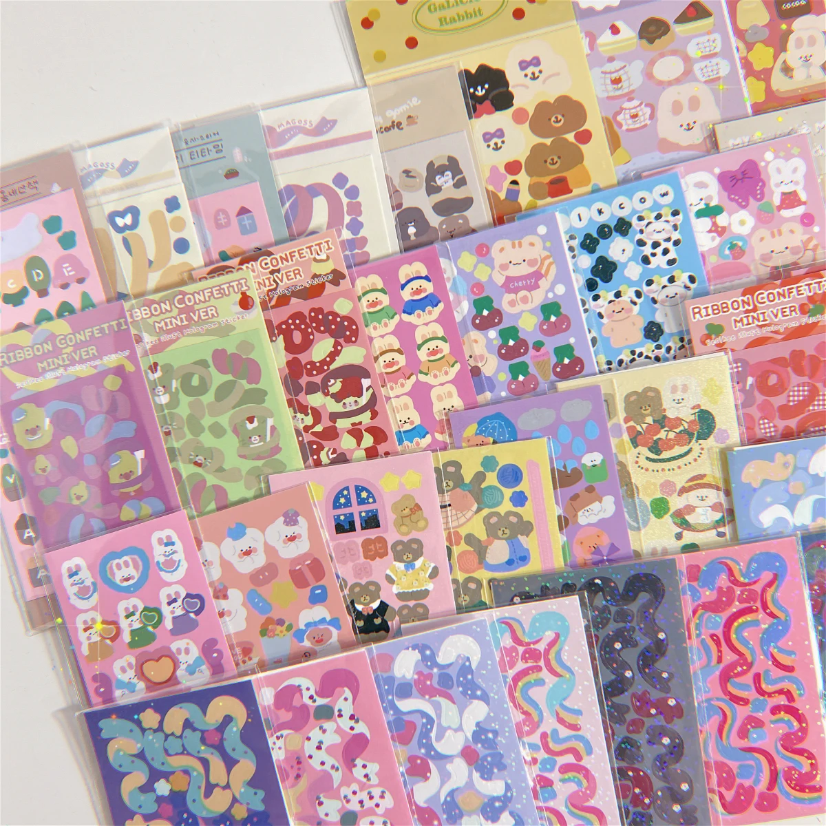 Sharkbang New Arrival 4/5/6/7/8/10pcs Full Set Series Scrapbooking Decorative Stickers Idol Kpop Sticker Korean Stationery