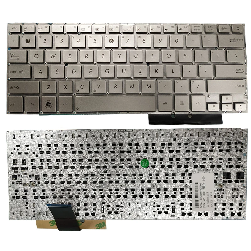 Imagem -03 - Teclado dos Eua para Asus Zenbook 13 Ux31 Ux31e Ux31a Ux32e Ux32e Prateado ou Castanho Novo