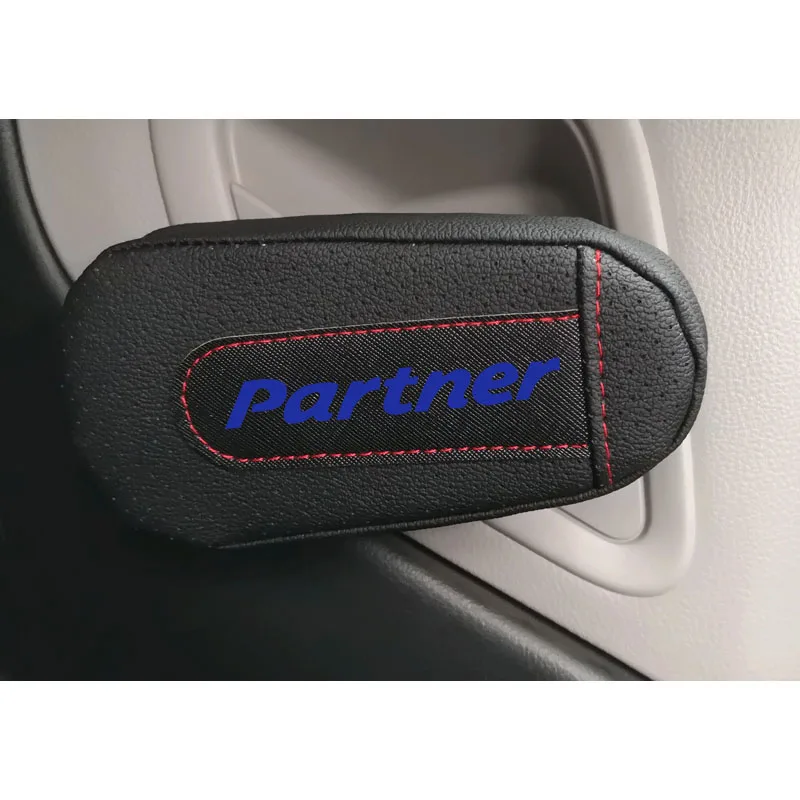 Pu Leather Knee Pad handrail pad Interior Car Accessories For Peugeot Partner