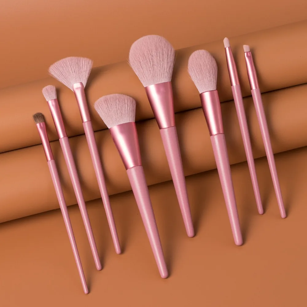 Makeup Brush Set White Concealer Foundation Blush Powder Blend Cosmetic Make Up Brushes Eyeshadow Fan Highlighter Brush WA 172