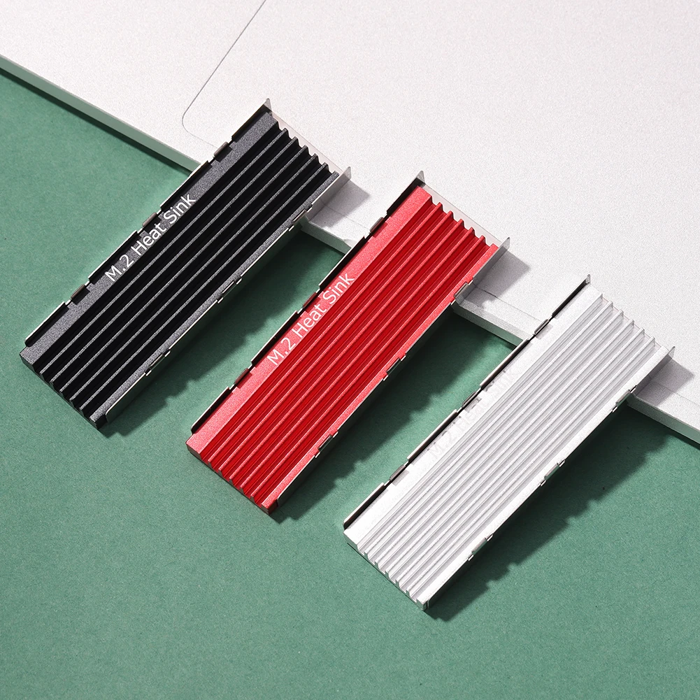 M.2 SSD NVMe Heatsink Cooler M2 2280 SSD Hard Disk ฮีทซิงค์อลูมิเนียมหม้อน้ำความร้อน Pad สำหรับเดสก์ท็อป PC PCIE 2280 SSD