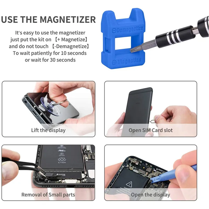 Jeu de tournevis de précision 135/122/25 en 1, bricolage Kit d'outils de réparation pour fixer téléphone portable PC montres lunettes et autres appareils électroniques,