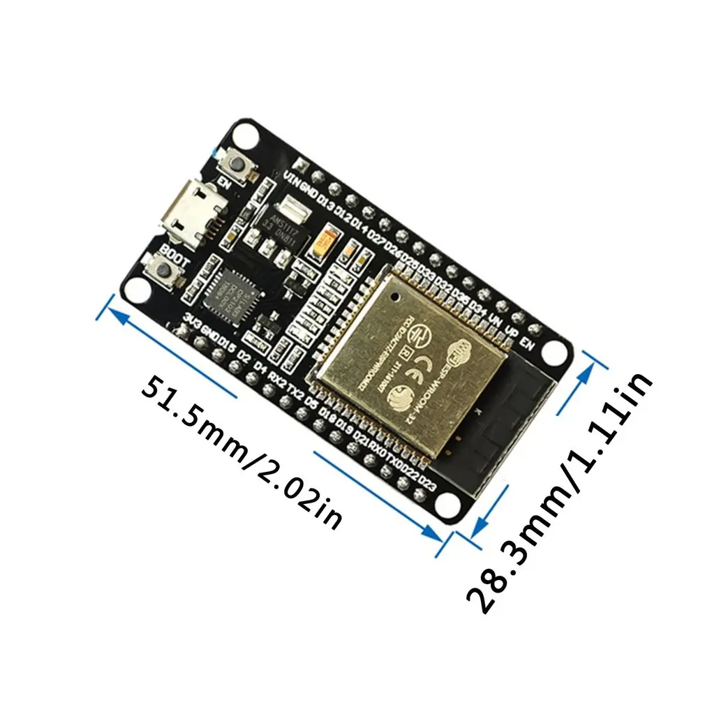 Wifi اللاسلكية مجلس التنمية اللحيم رئيس تصفية وحدة ل Esp-32 مكبر كهربائي المصغّر Usb ثنائي النواة