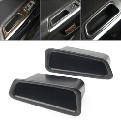 2PCS Car Front Door Storage Box Organizer Container Holder For Volvo S60 V60 2010 2011 2012 2013 2014 2015 2016 2017 Left Drive