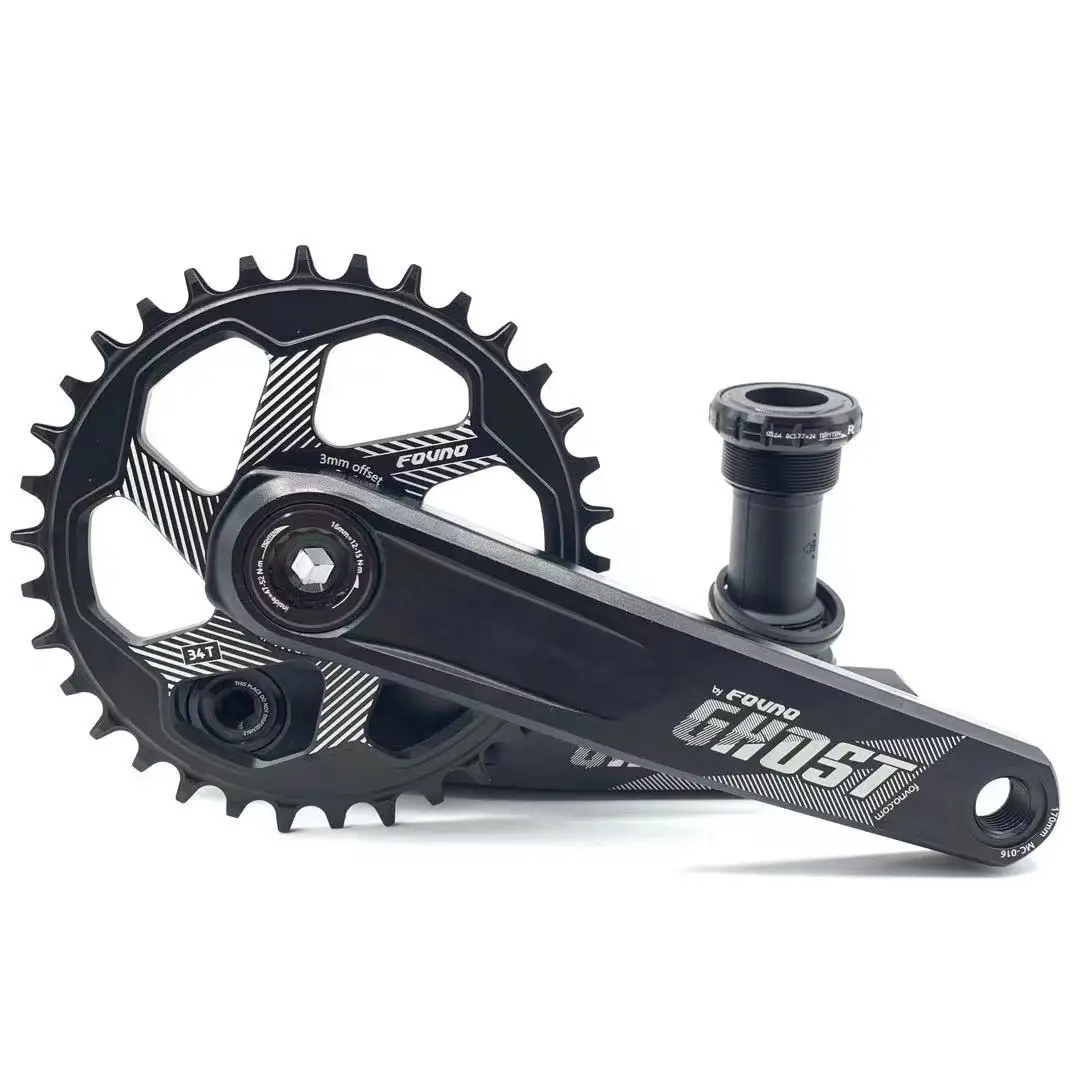 Fovno GHOST Bicycle Crankset Direct Mount Mountain bike crankset Aluminum alloy MTB bicycle crank parts