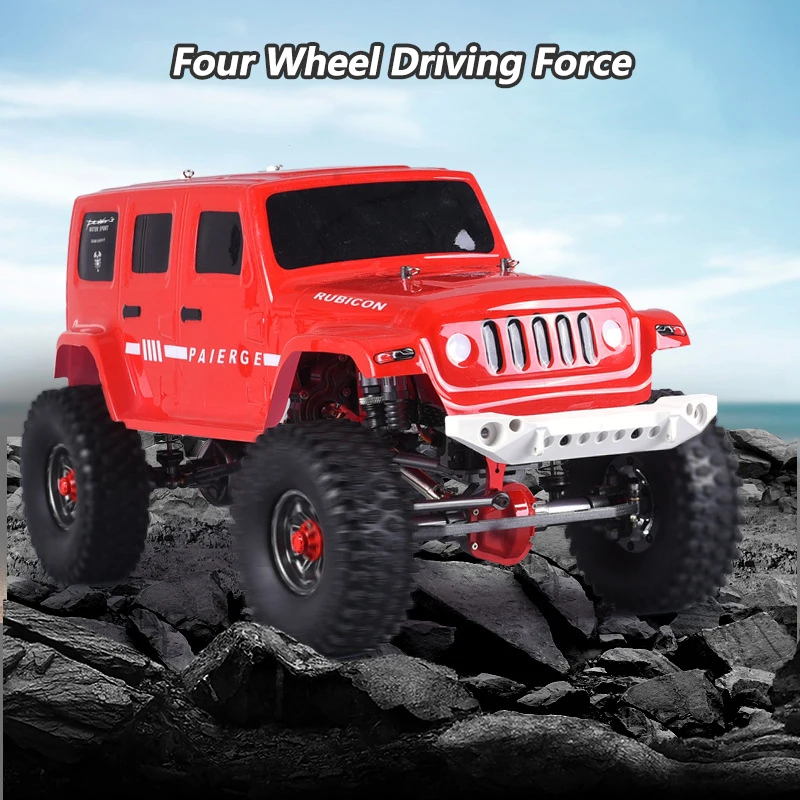 40KM/H High Speed Off Road Climbing 4WD RC Car 1:10 Big Size 13KG Servo Hydraulic Shock Absorber Metal Structure Children RC Toy