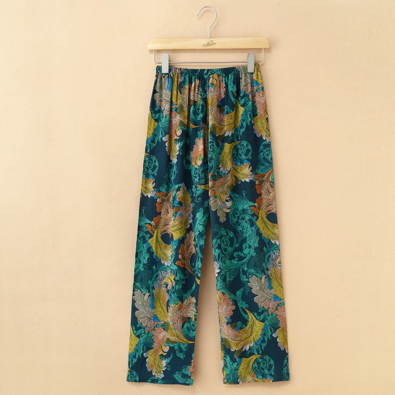 Pantalones de servicio a domicilio para mujer, pijamas de algodón fino para madres de mediana edad y ancianos, se pueden usar en el exterior,