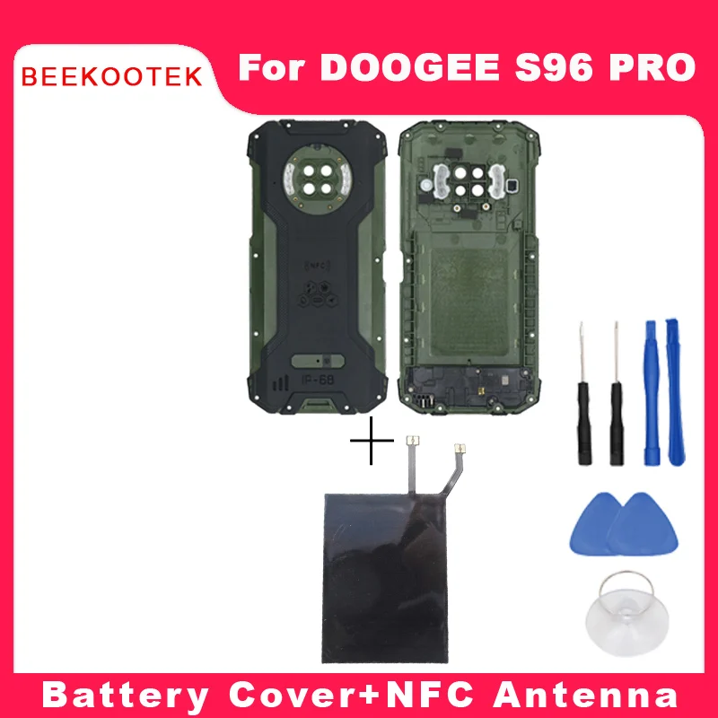 New Original S96 Pro Battery Cover Back Cover With Speaker+NFC Antenna Replacement Accessories For DOOGEE S96 pro Smartphone