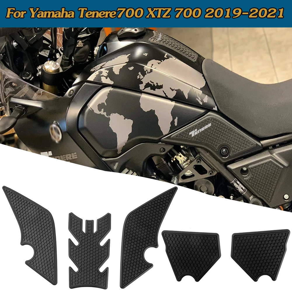 

Motorcycle Tank Traction Side Pad Gas Fuel Knee Grip Decal Sticker For Yamaha Tenere 700 T700 2019 2020 2021 XTZ 700 Accessories