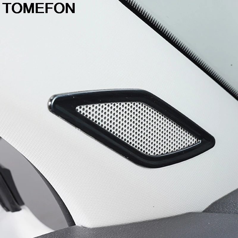 TOMEFON For Volkswagen T-Cross 2018 2019 2020 A Pillar Side Air Condition Vent AC Outlet Loud Speaker Cover Trim Accessories ABS